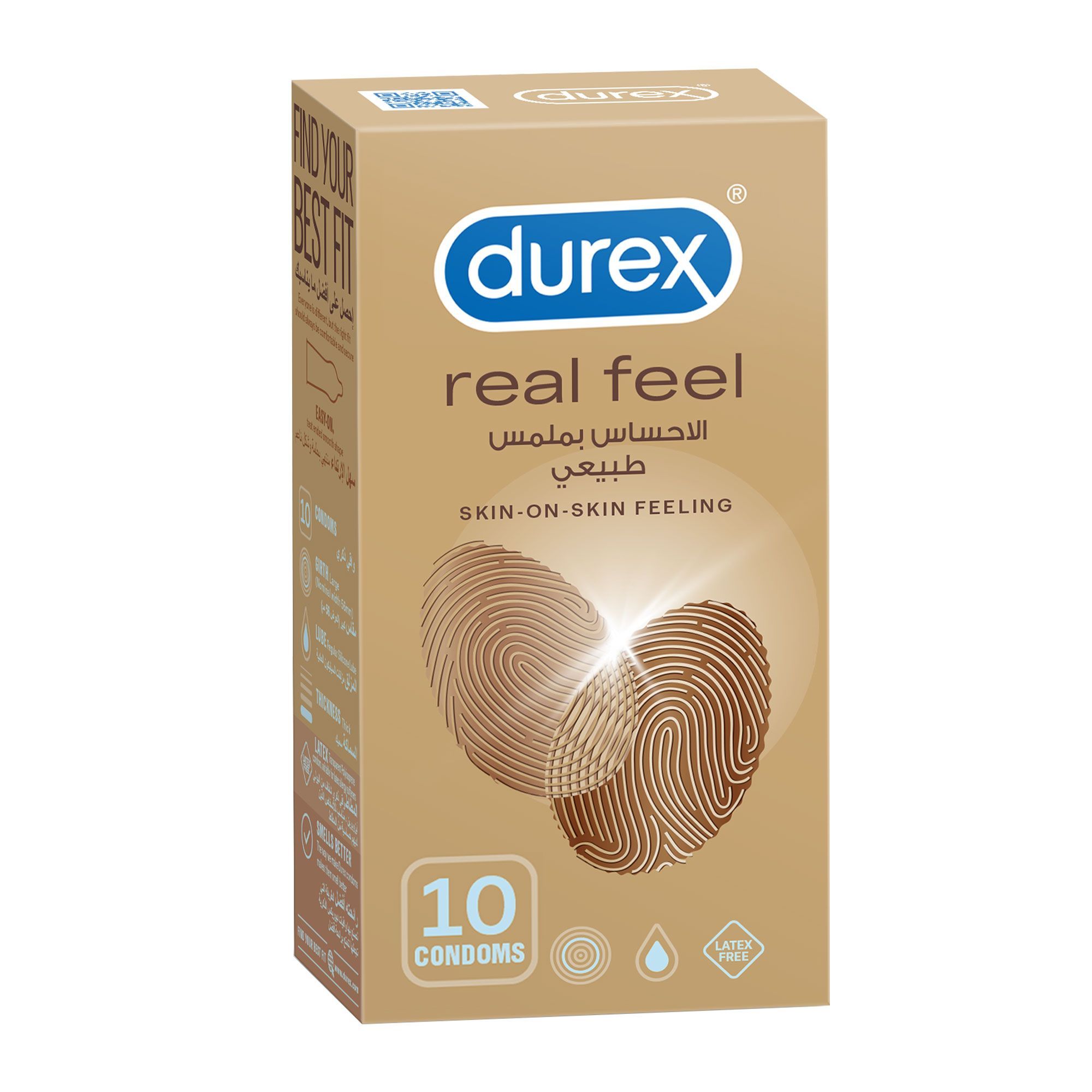 Durex Real Feel Condoms, 10 Pieces