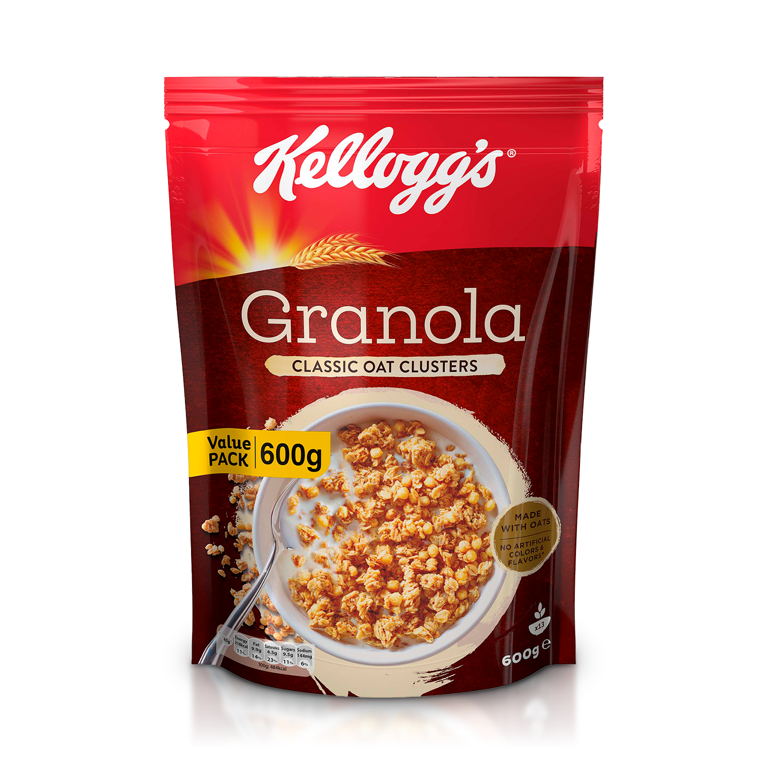 Kellogg's Classic Oats Cluster Granola, 600g