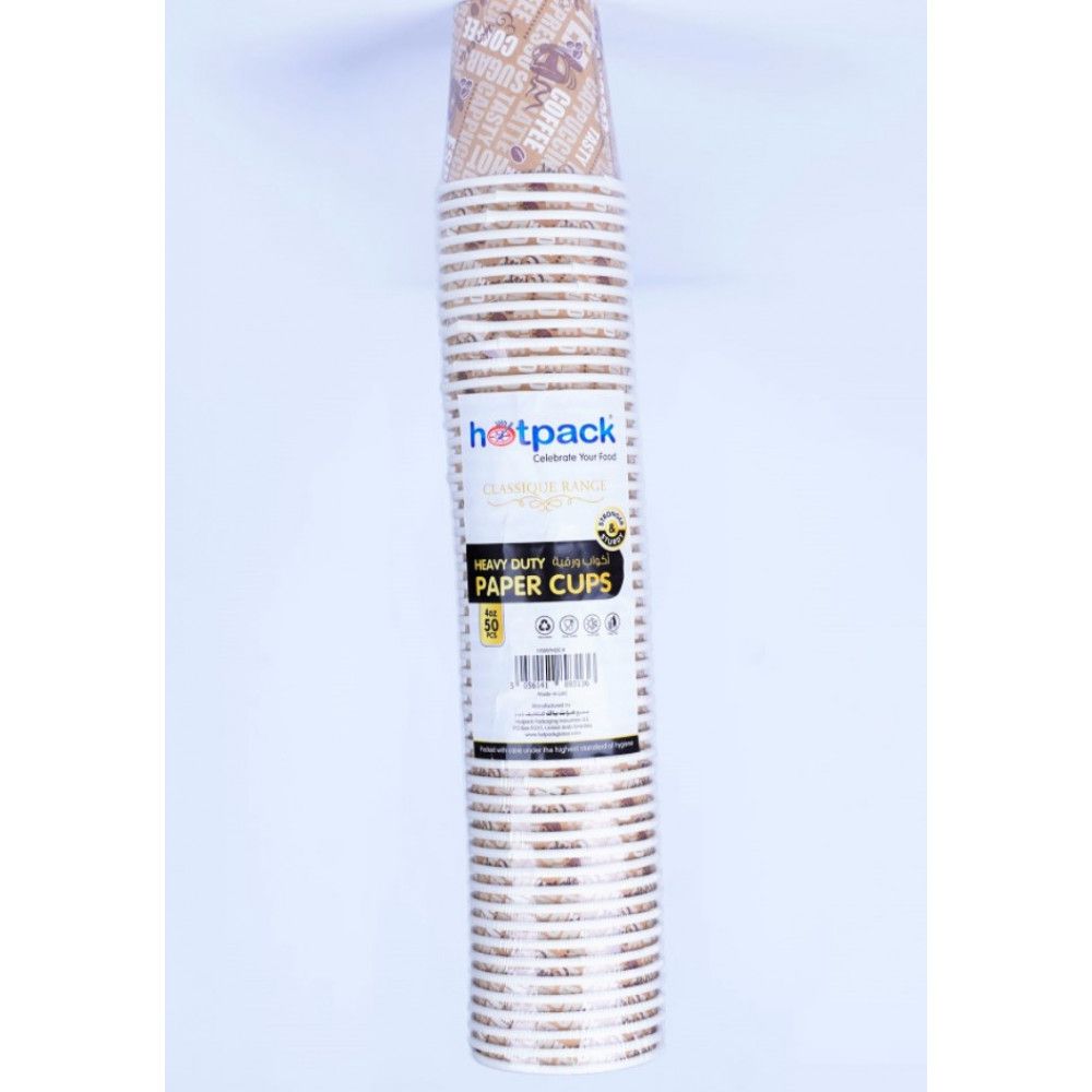 Hotpack 4 Oz Paper Cup 50 Pcs