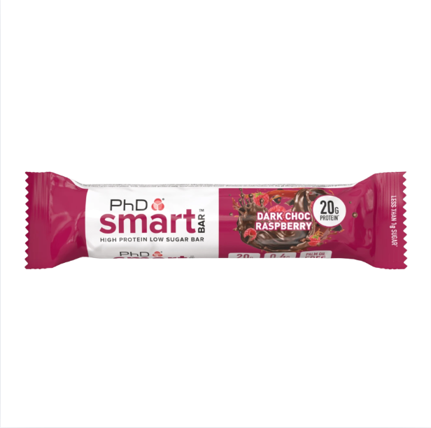 PhD Dark Chocolate Raspberry Protein Smart Bar 64 g