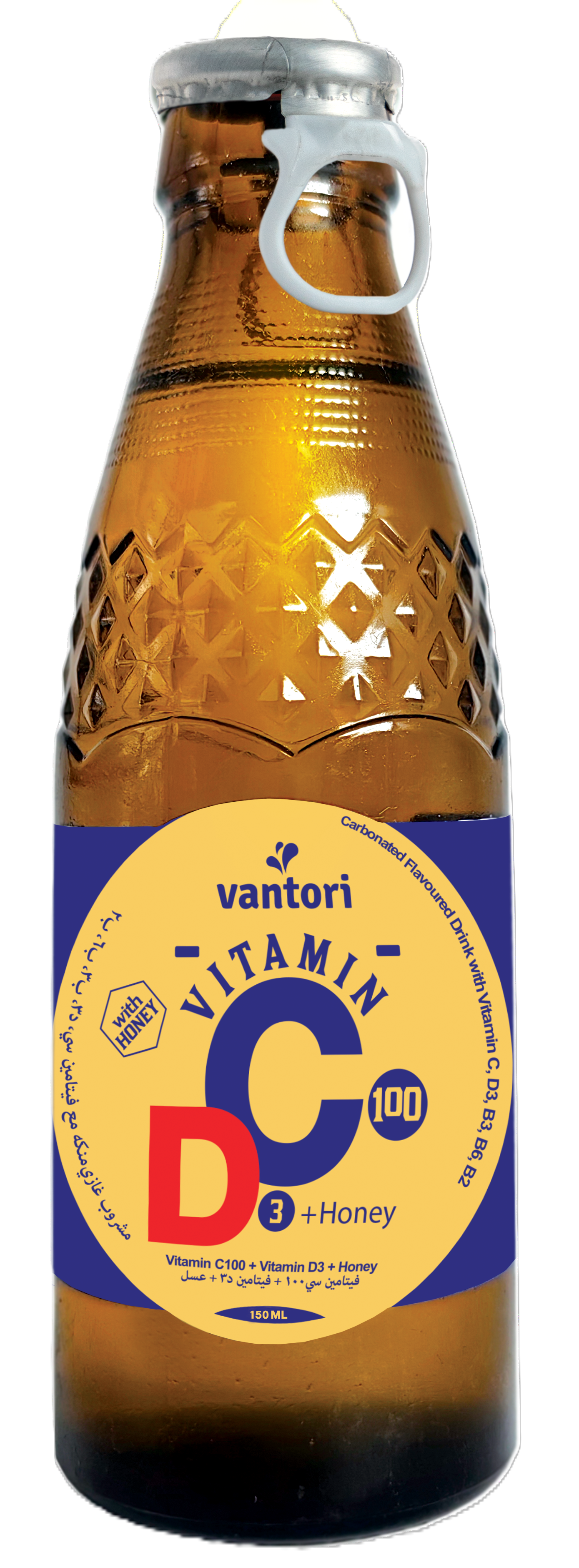 Vantori Vitamin C+D3 Drink with Honey, 150ml