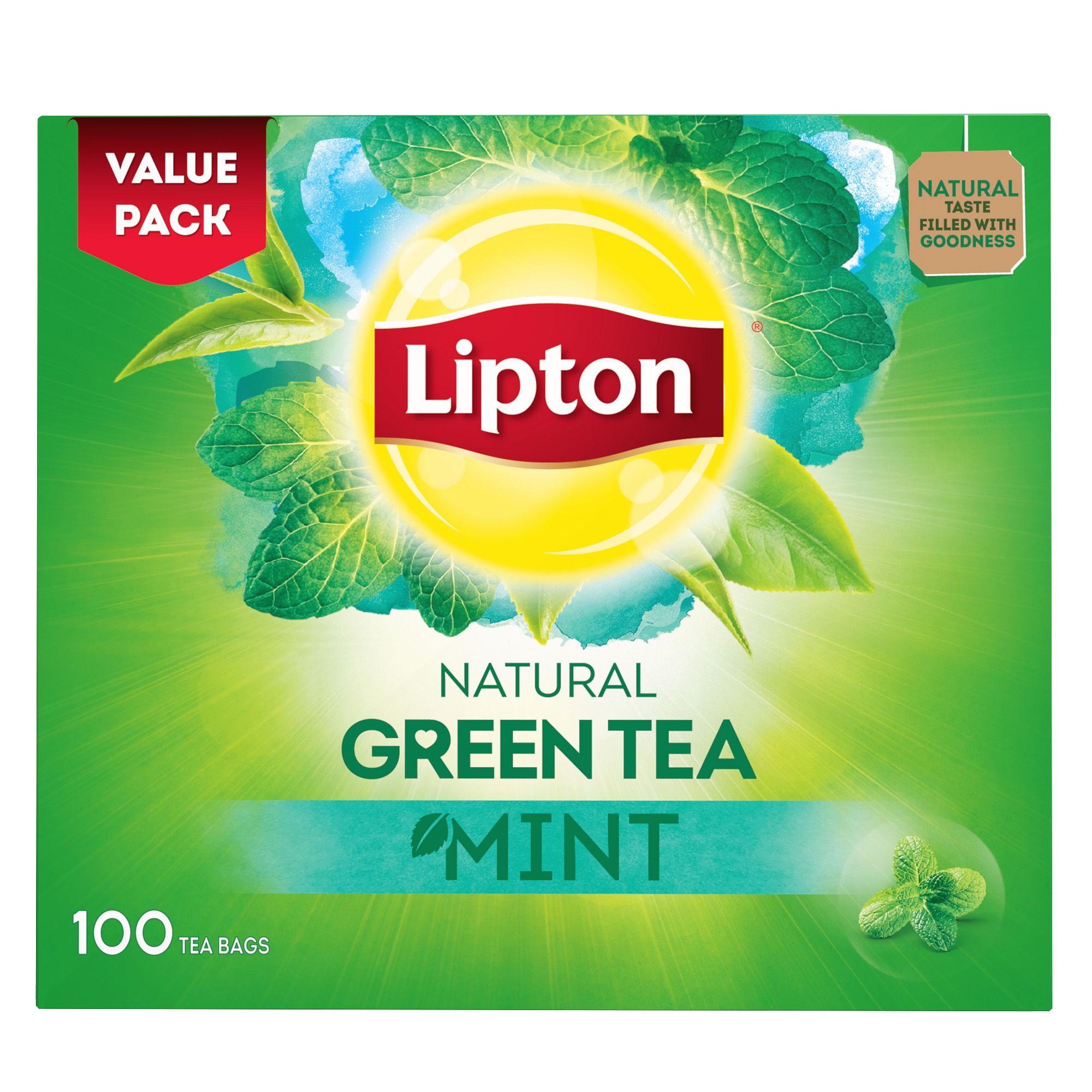 Lipton Green Tea Mint Tea Bags, 100 Tea Bags