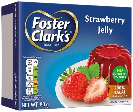 Foster Clark's Strawberry Jelly, 80g