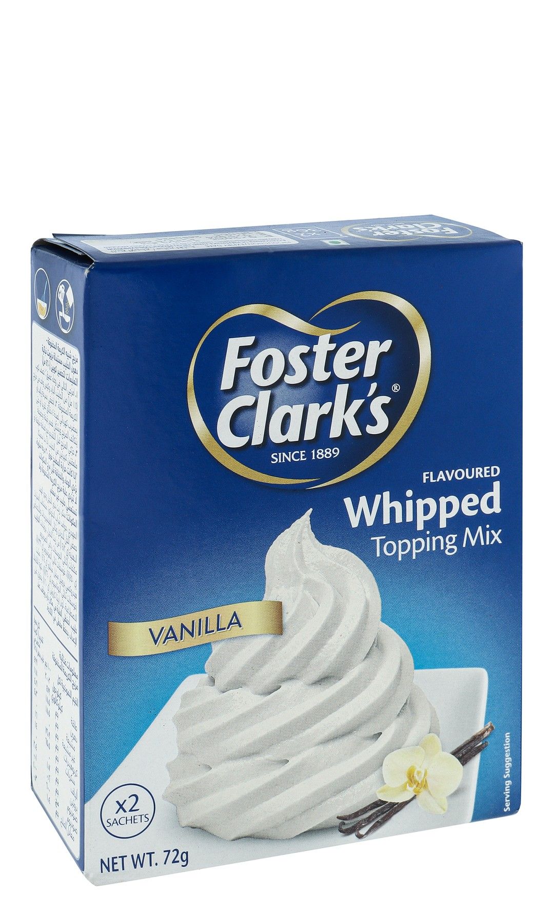 Foster Clark's Whipped Topping Mix Vanilla Flavor (2 Sachets), 72g