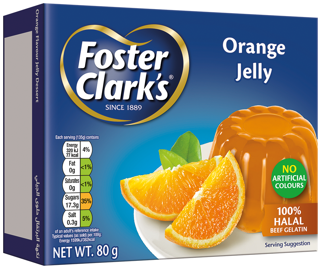 Foster Clark's Orange Jelly Dessert, 80g