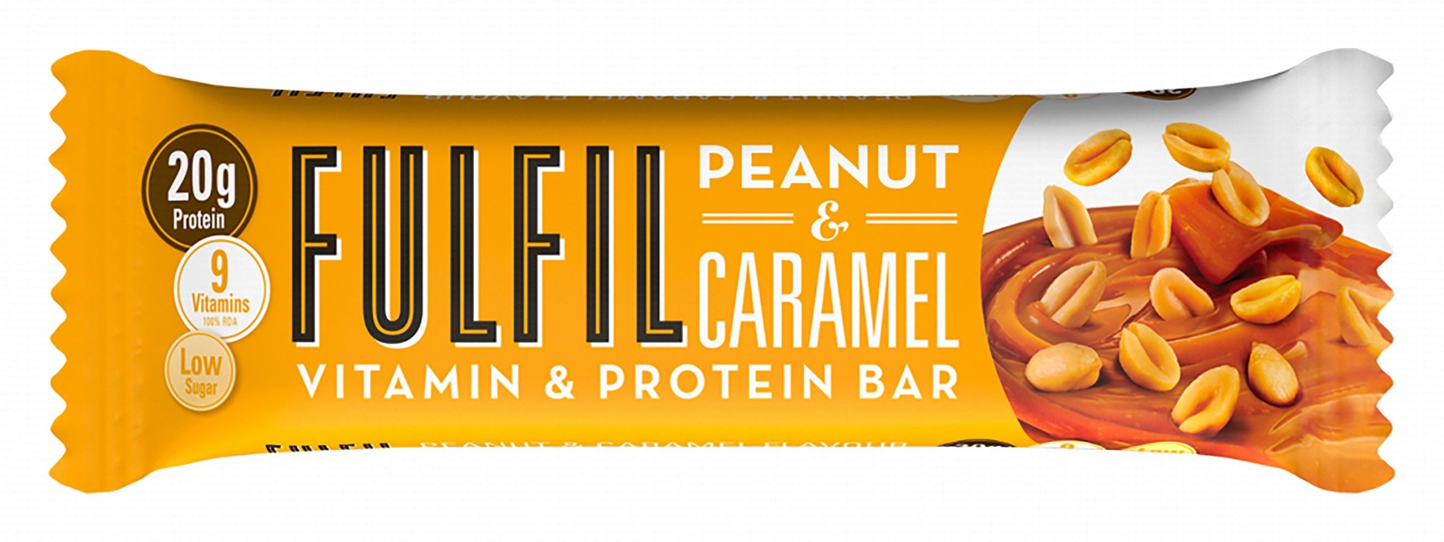 Fulfil Peanut & Caramel 20g Protein Bar with Vitamins, 55g