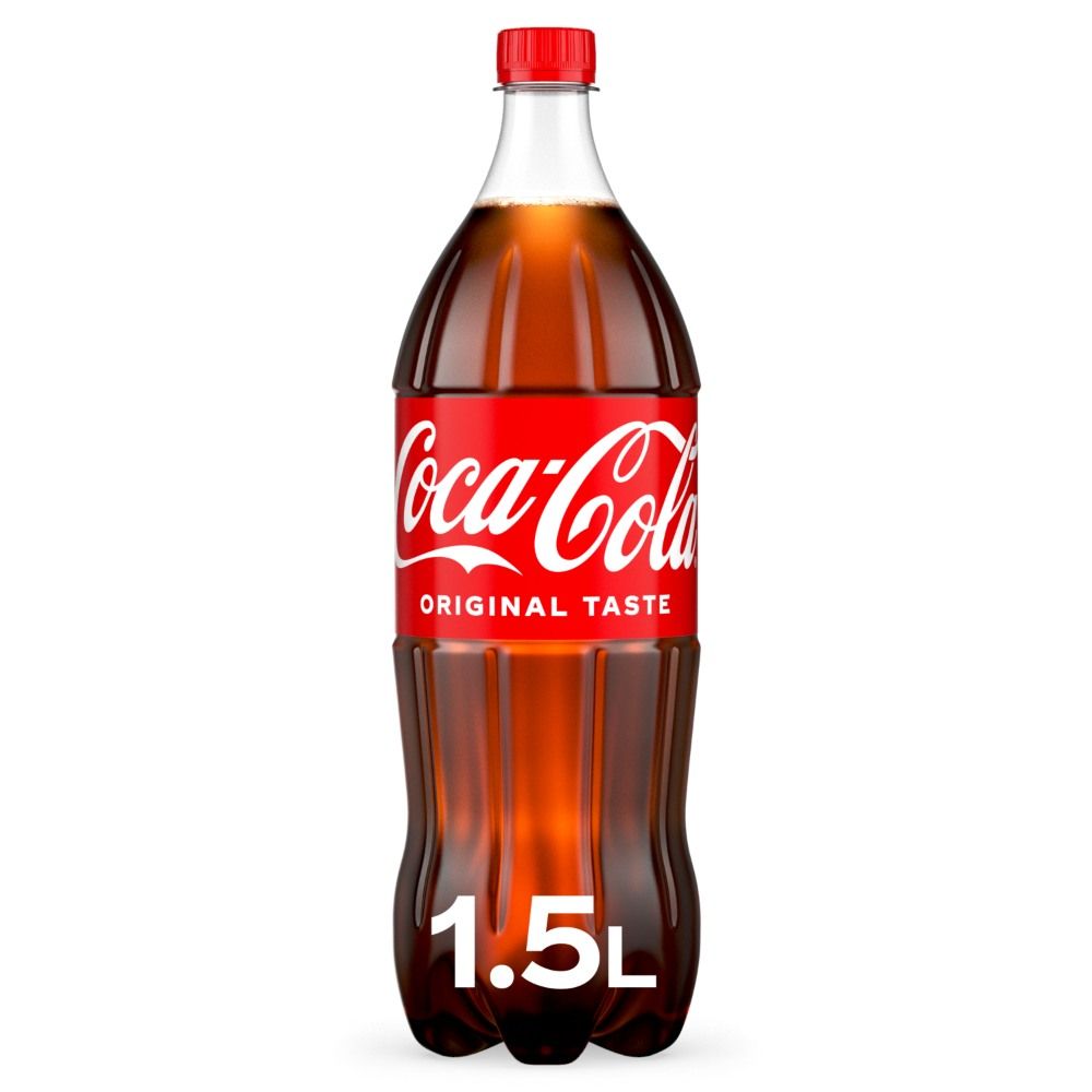 Coca-Cola Original Taste Carbonated Soft Drink Pet, 1.5L