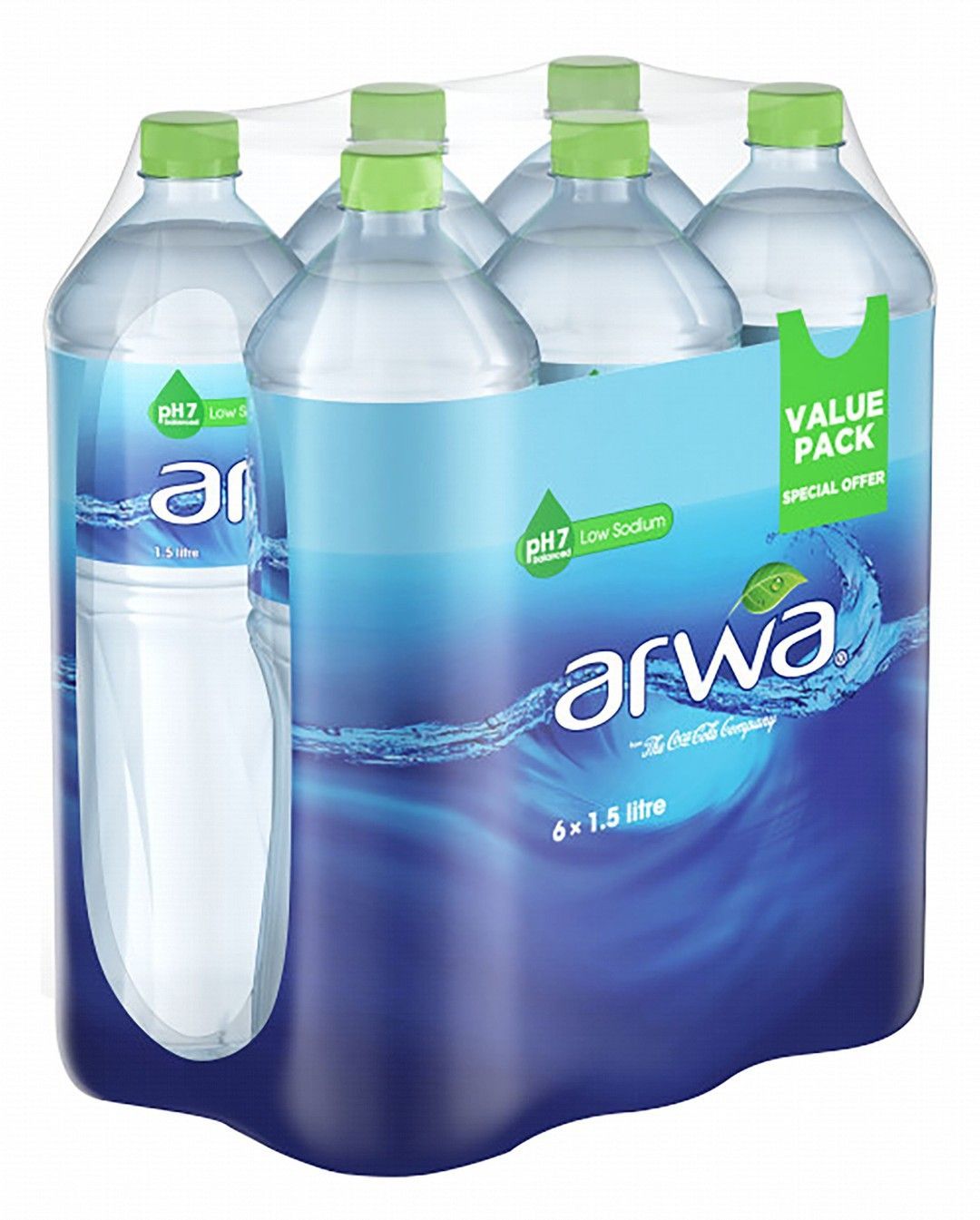 Arwa Low Sodium Drinking Water, 6x1.5L