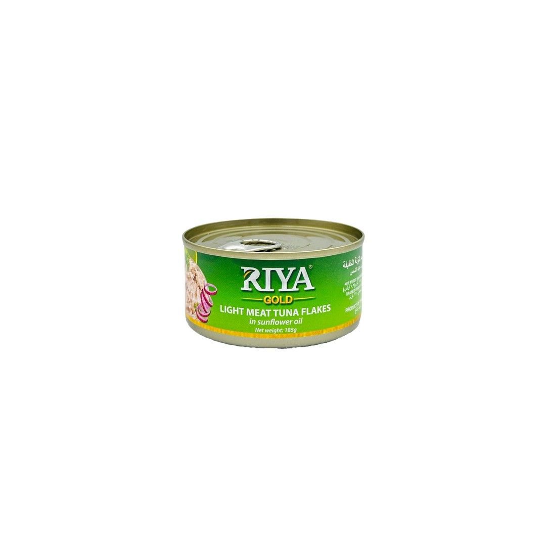 RIYA GOLD Light Meat Tuna in Oil, 185g
