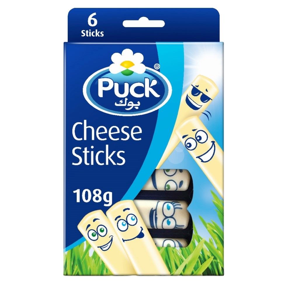 Puck Cheese Sticks, 6x18g