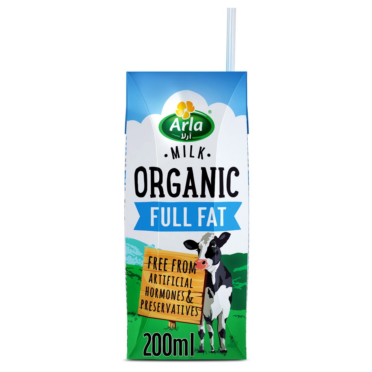 Arla UHT Full Fat Organic Milk, 200ml