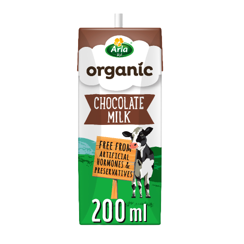 Arla UHT Organic Chocolate Milk, 200 ml