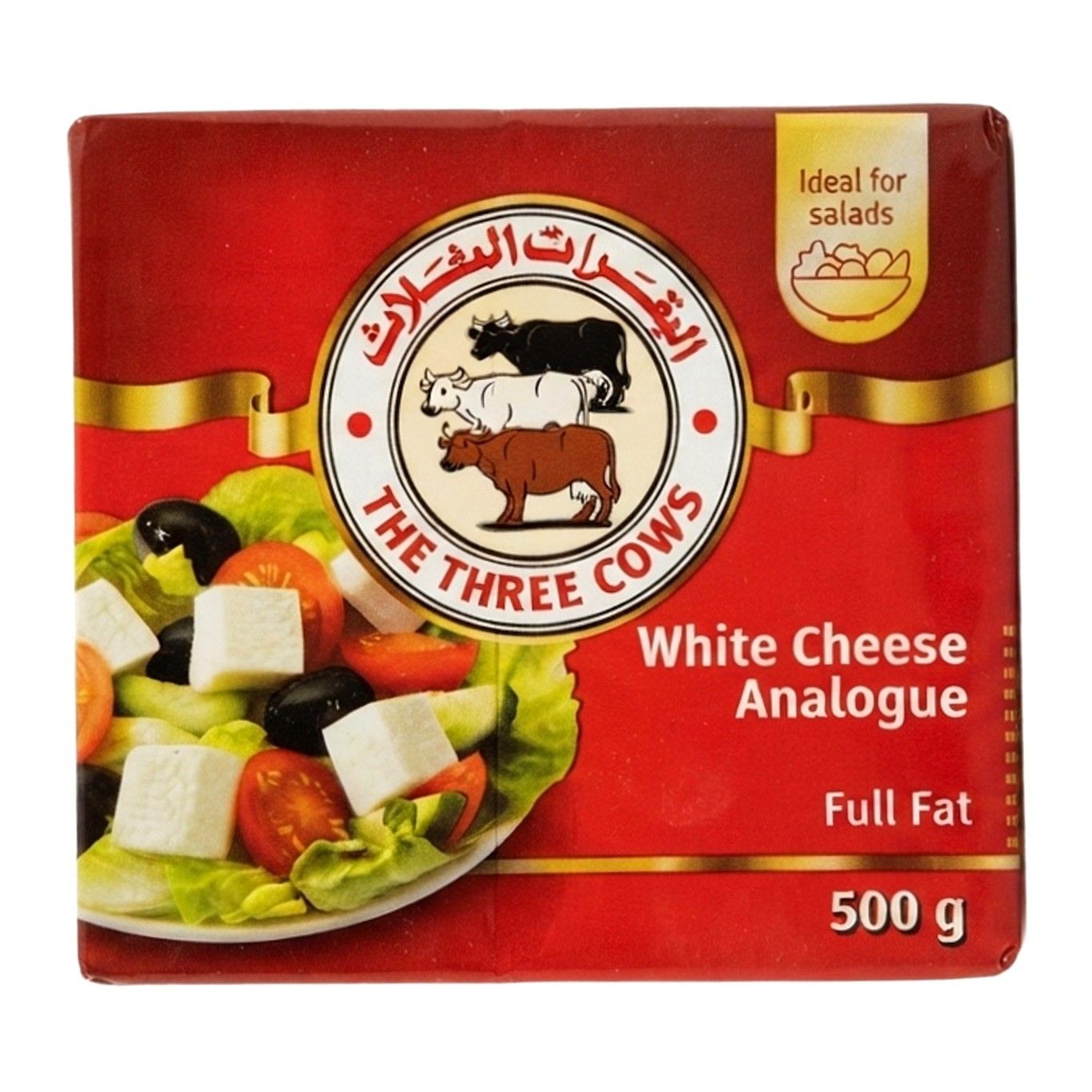 The Three Cows Feta White Cheese, 500g
