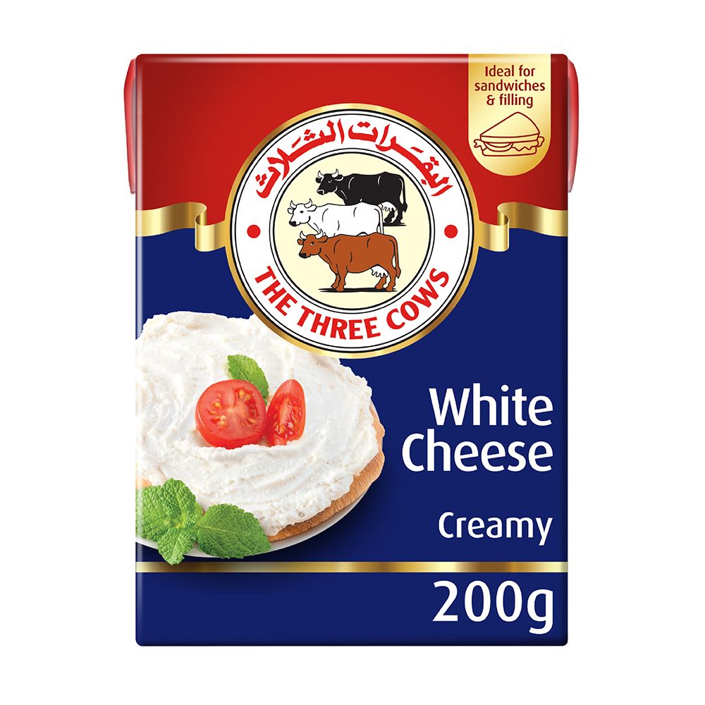 The Three Cows Premium Feta Cheese Blue Block, 200g