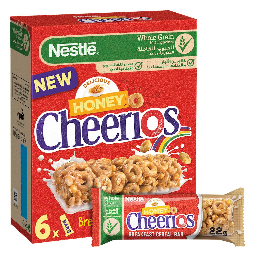 Cheerios Honey Cereal Bars 6 x 22g