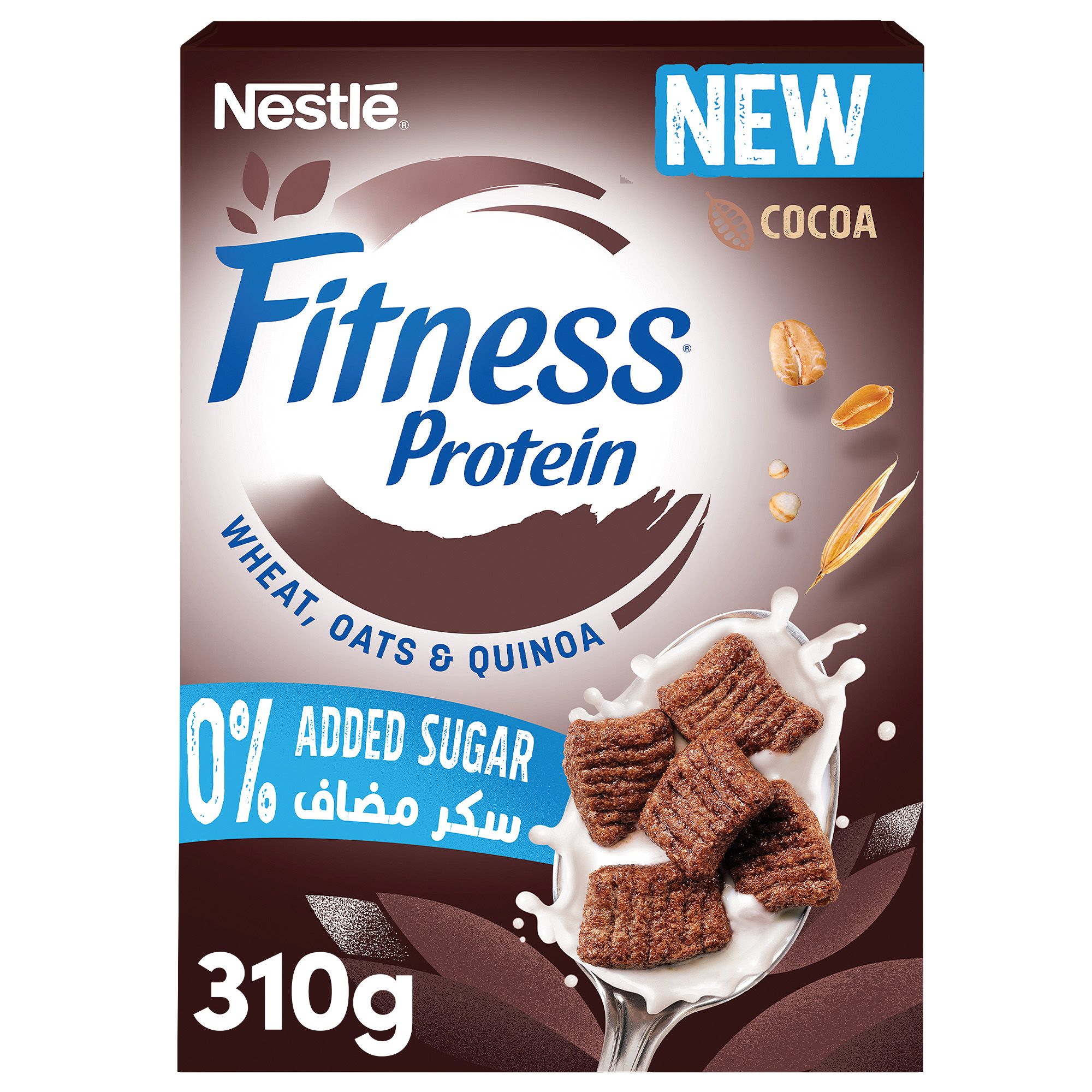 Fitness 0% Added Sugar Cocoa Flavor Protein Cereals, 310g