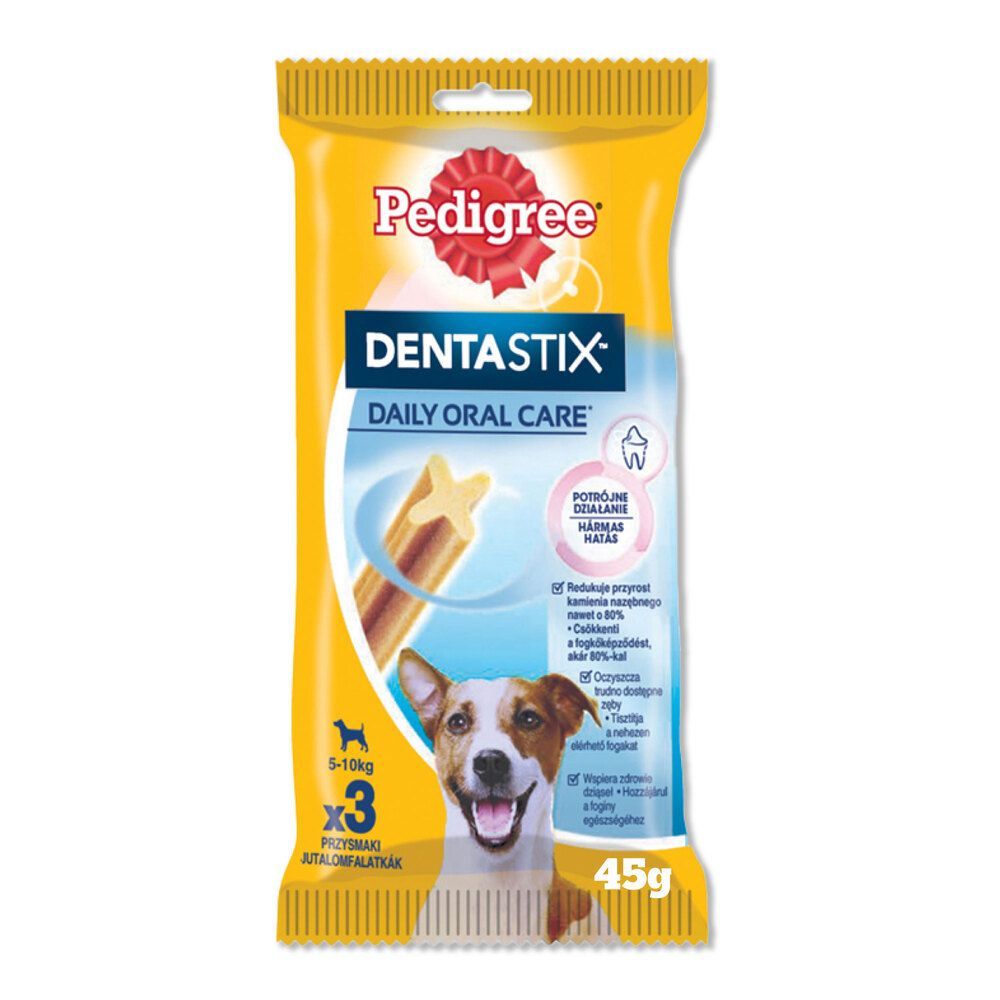 Pedigree Dentastix Dental Snack for Oral Hygiene of Small Dogs, 45g