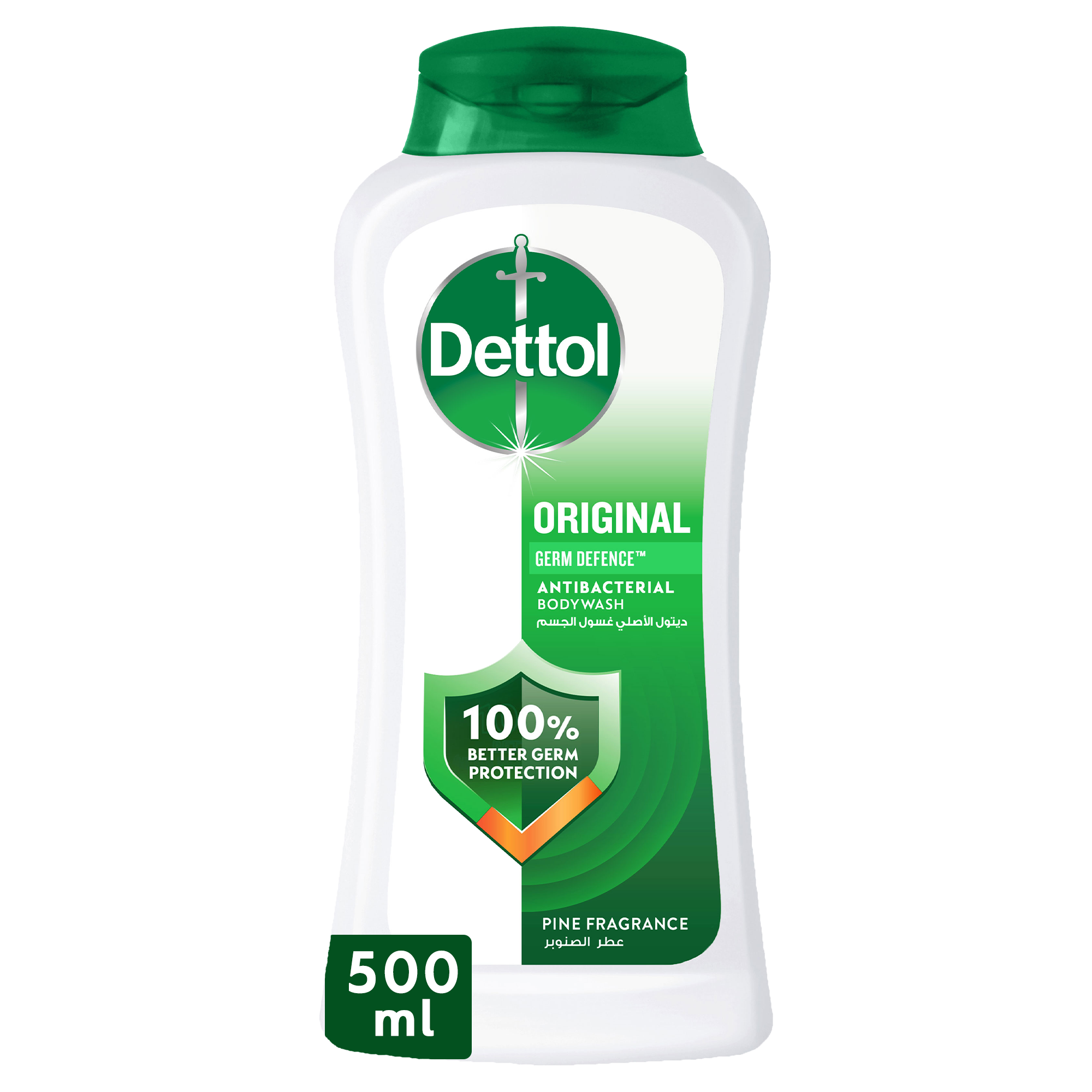 Dettol Original Pine Scent Shower Gel & Body Wash, 500ml