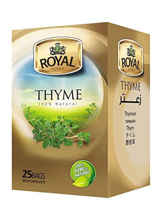 Royal Zattar Thyme Tea, 25 Bags