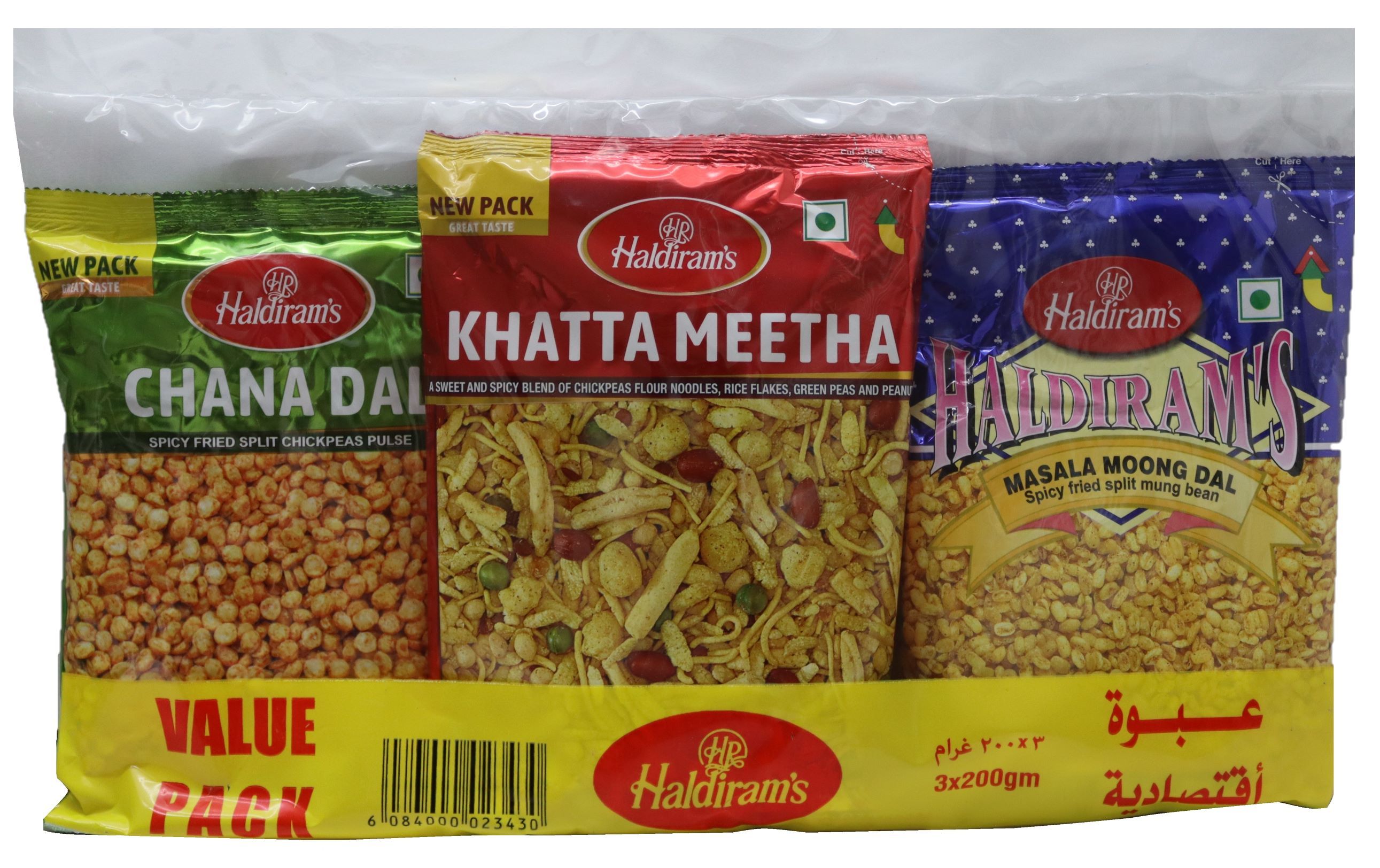 Haldirams Assorted Namkeen 200 g x 3 Pcs