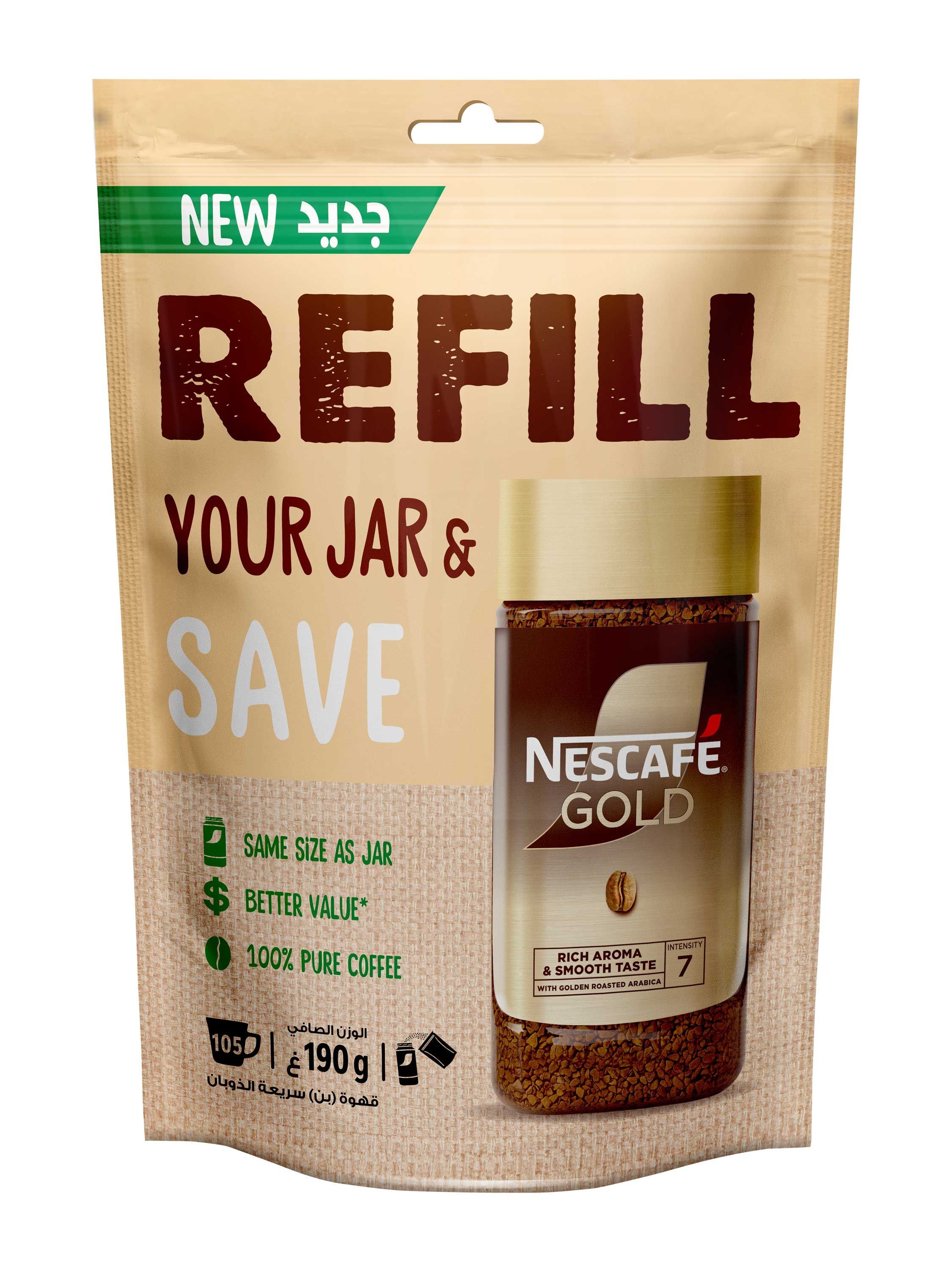 Nescafe Gold Refill Coffee Pouch, 190g