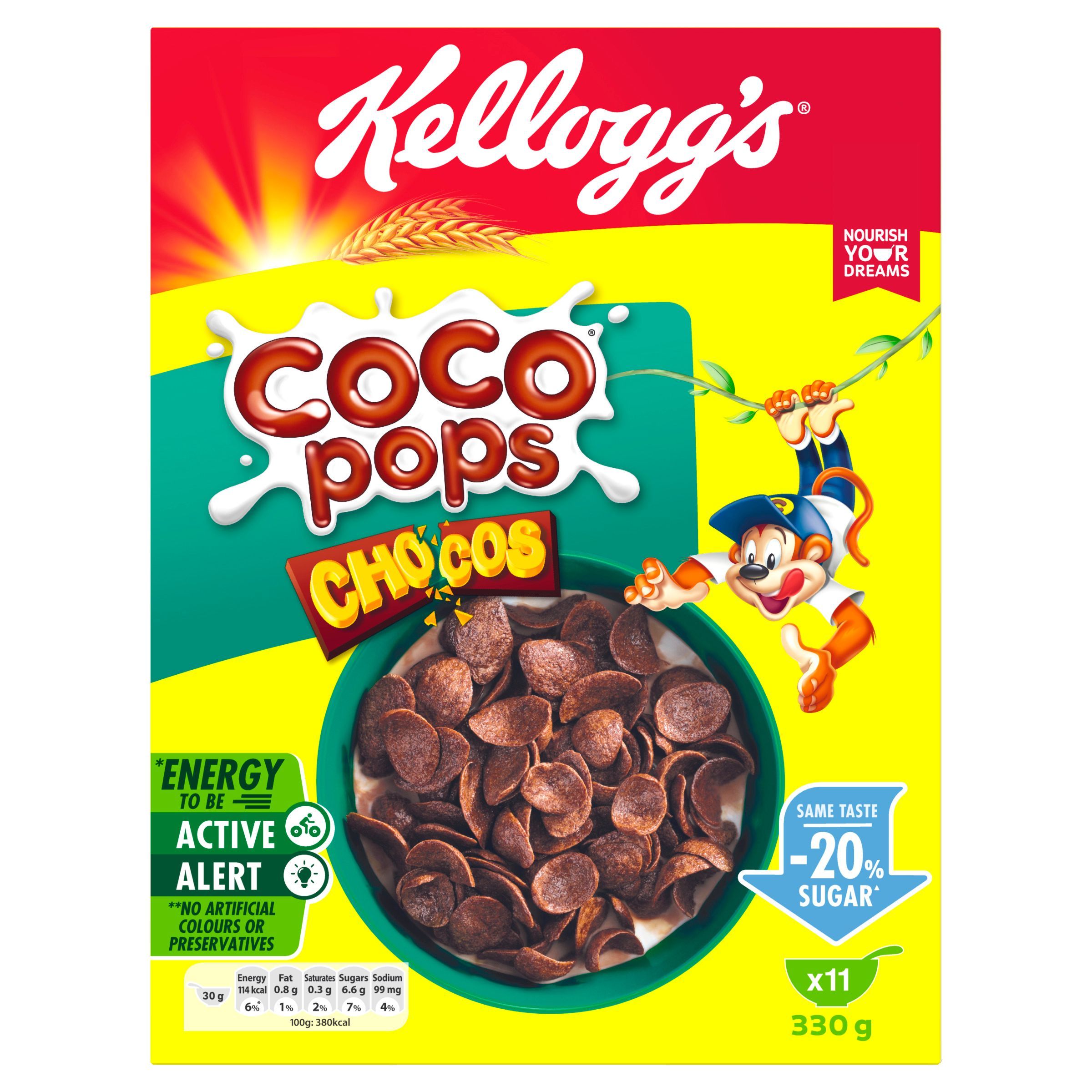 Kellogg's Coco Pops Chocos Pack, 330g