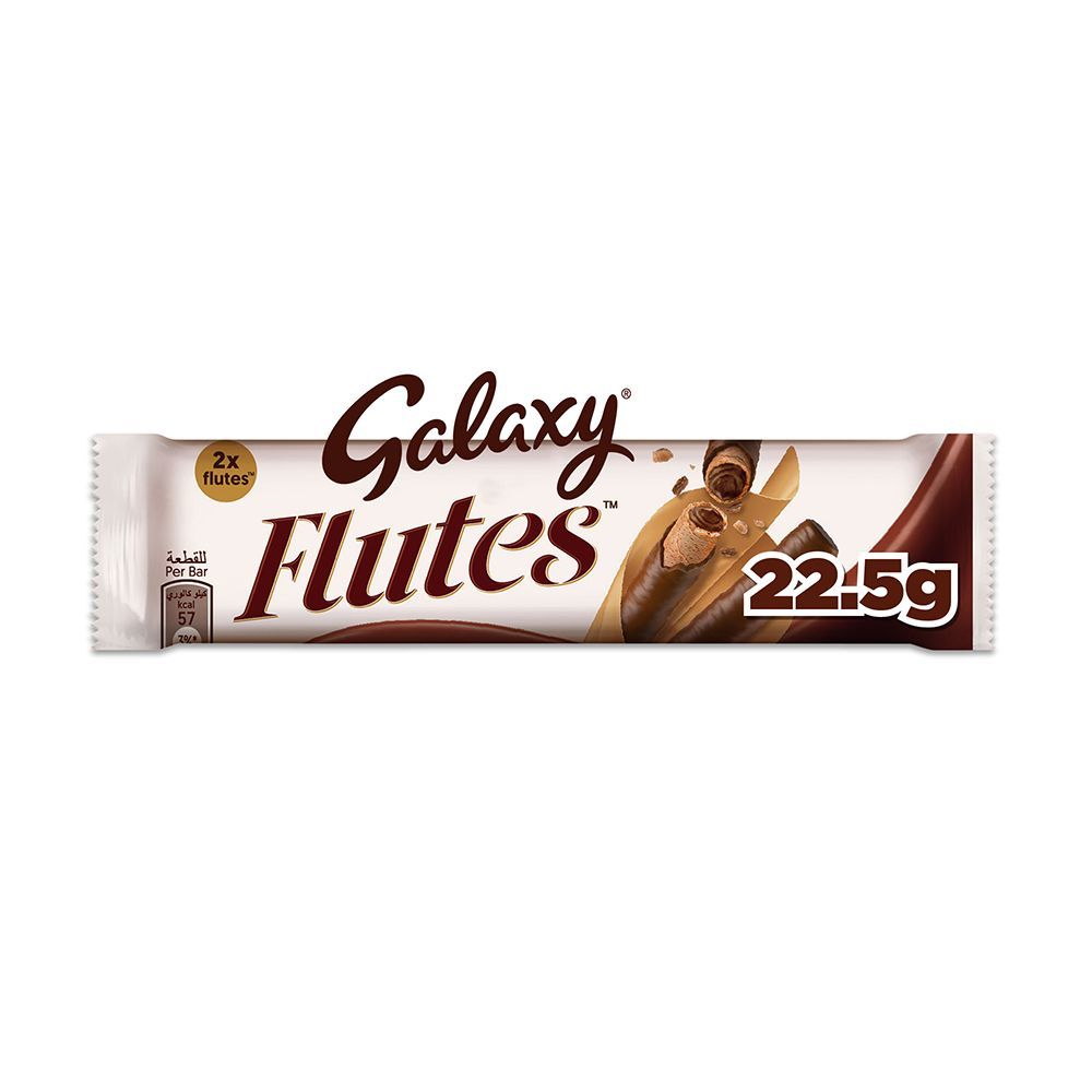 Galaxy Flutes Chocolate Wafer Roll 2 Fingers, 22.5g