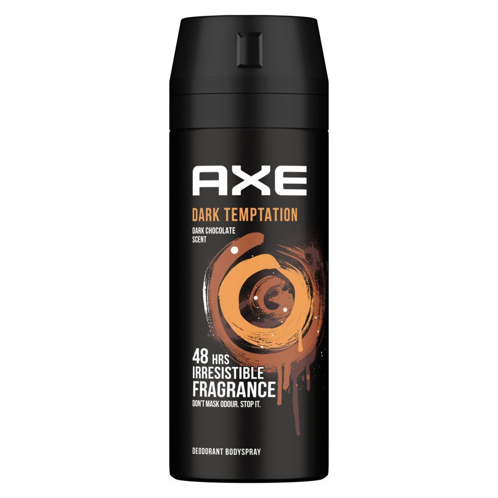 Axe Dark Temptation Chocolate Scent Deodorant Body Spray for Men, 150ml