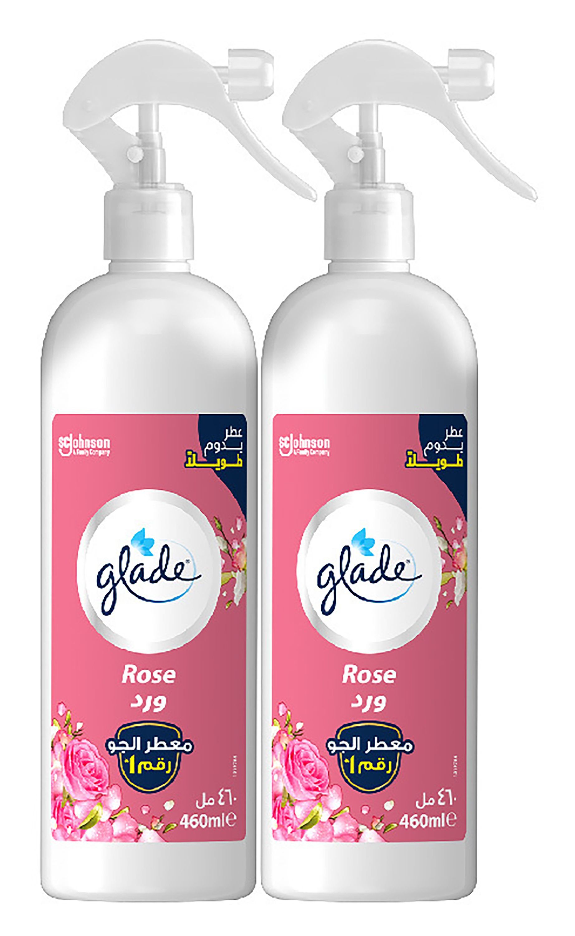 Glade Rose Air Freshener Spray, 2x460ml