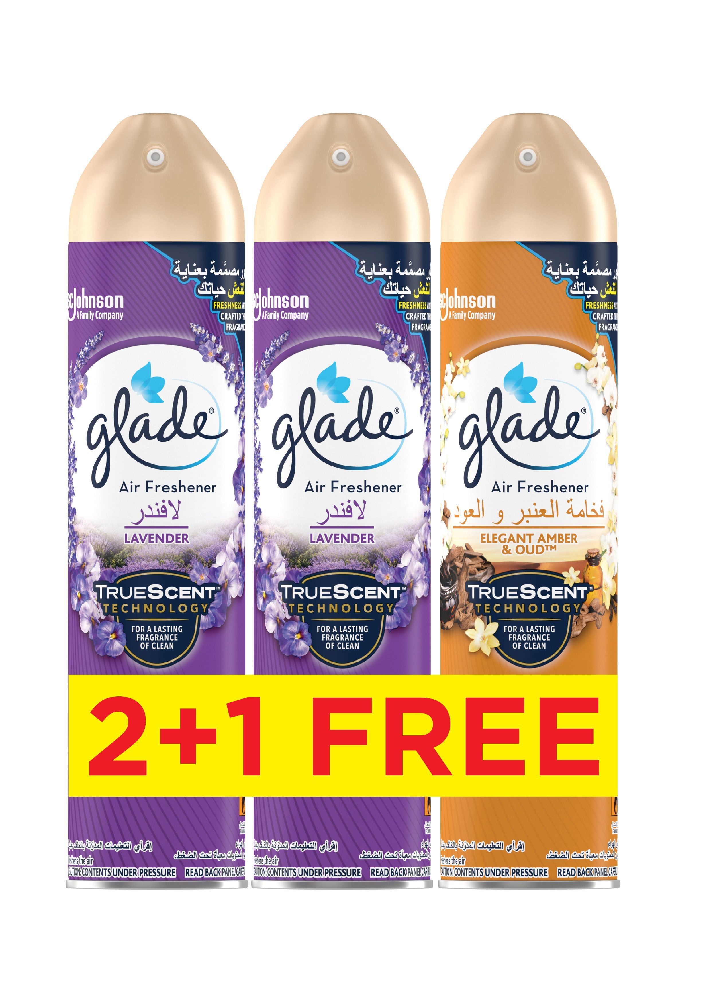 Glade Airfreshner 300 ml 2 + 1 Free