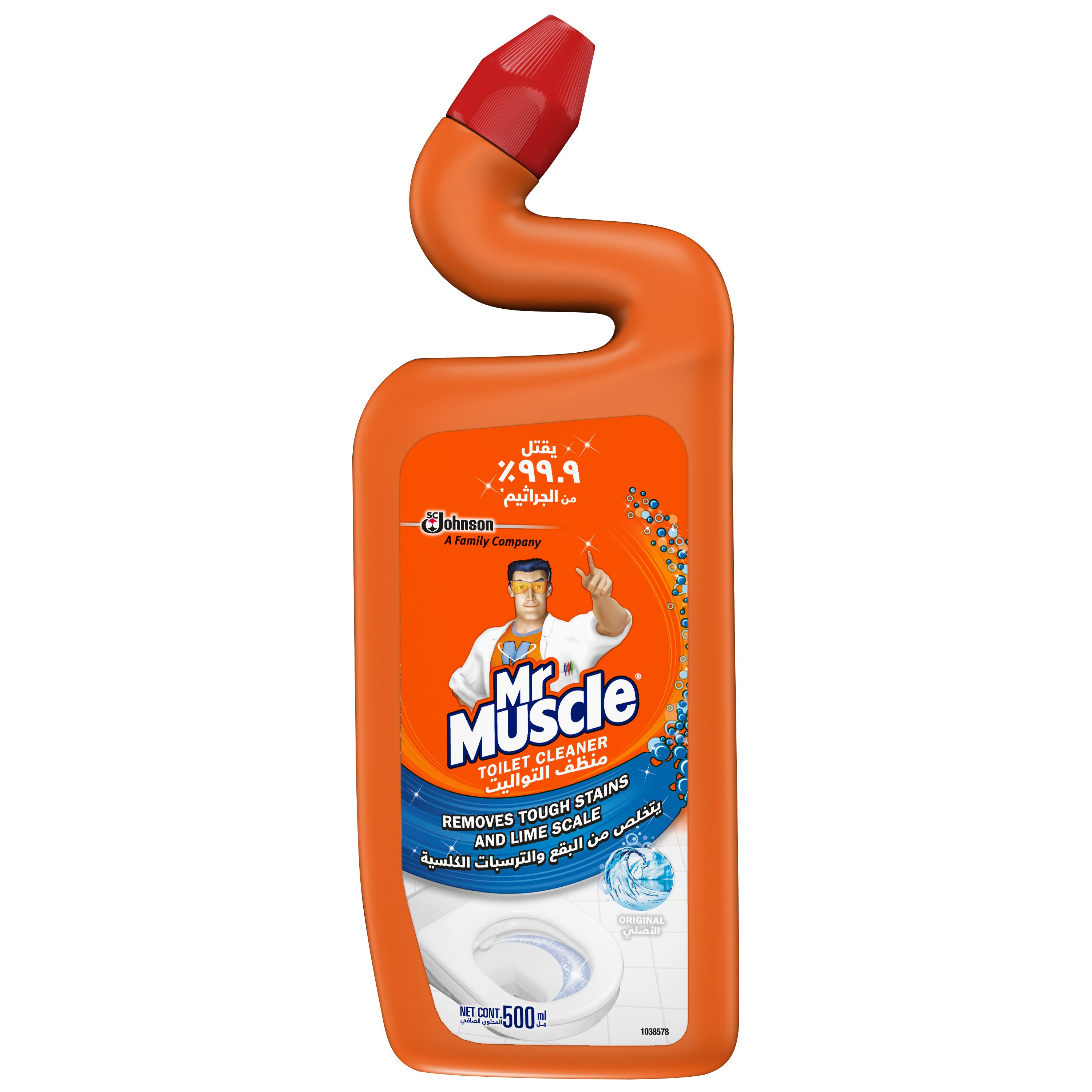 Mr. Muscle 5In1 Original Liquid Toilet Cleaner, 500ml