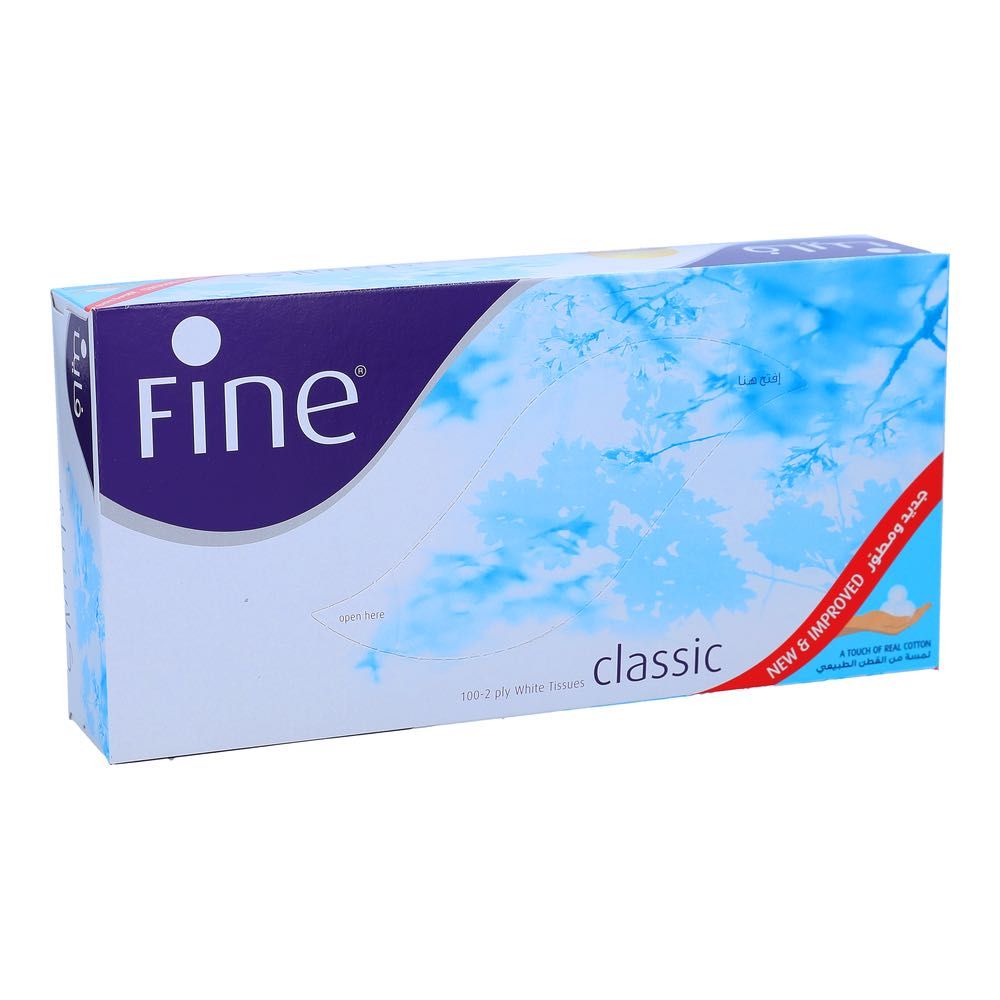 Fine Facial Tissues, 100 Sheets
