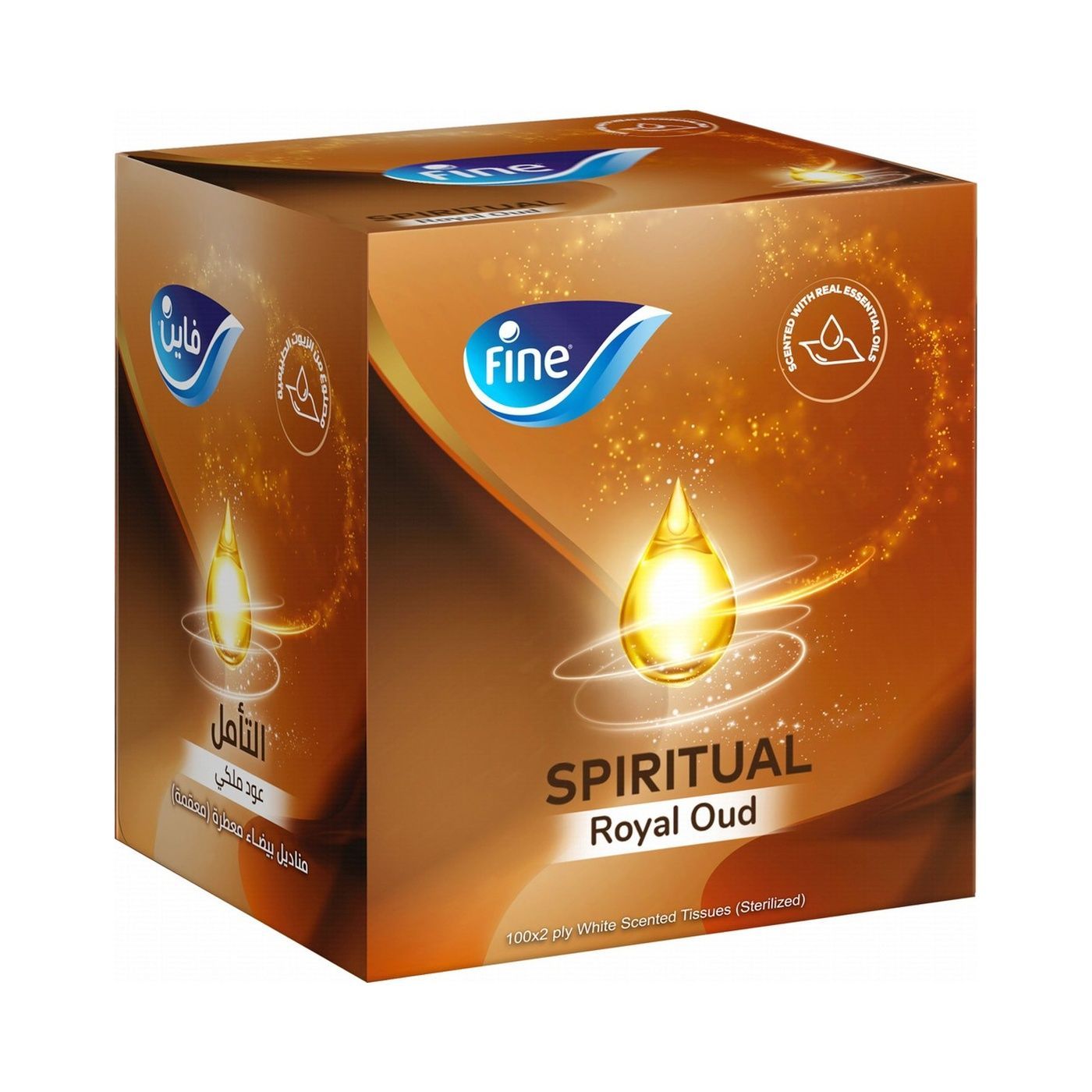 Fine Facial Tissue Oud Square Box 2 ply 100 pcs