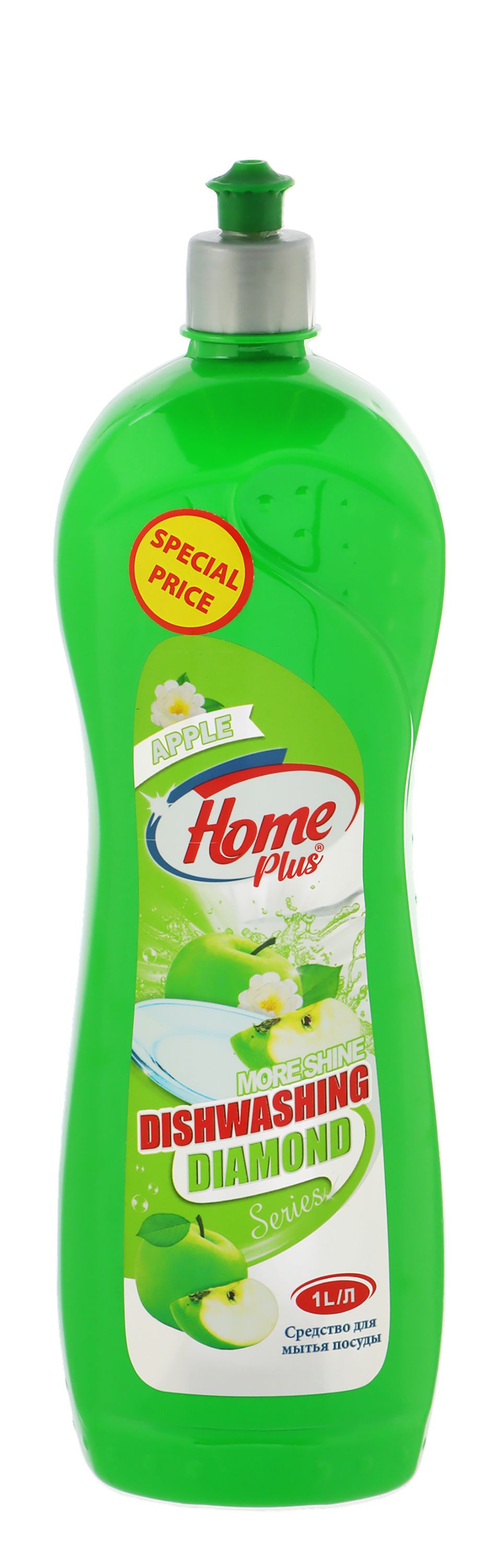 Home Plus Diamond Series Apple Dishwashing Liquid, 1L