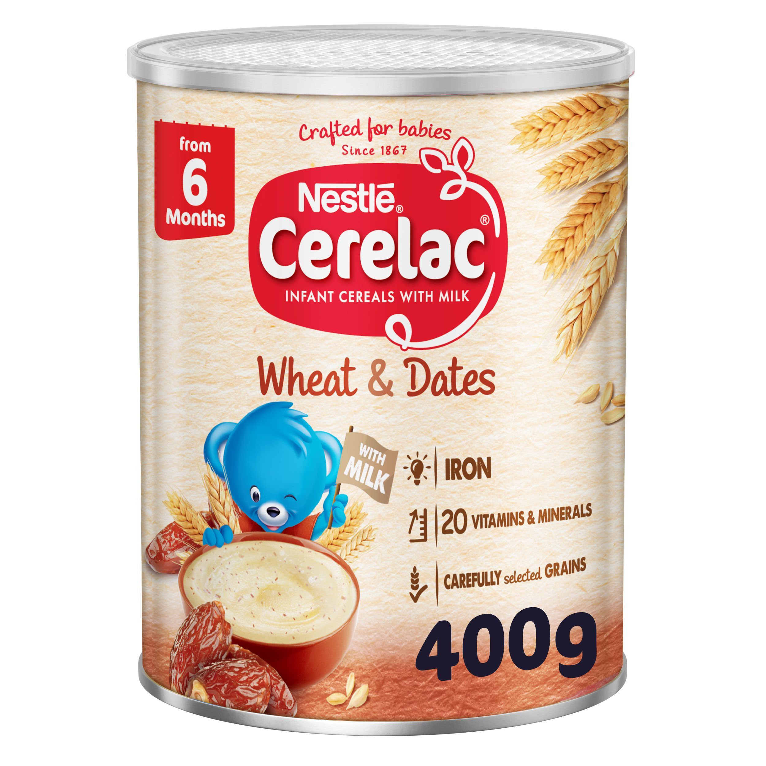 Nestle Cerelac Baby Cereal with Wheat & Dates (6+ Months), 400g