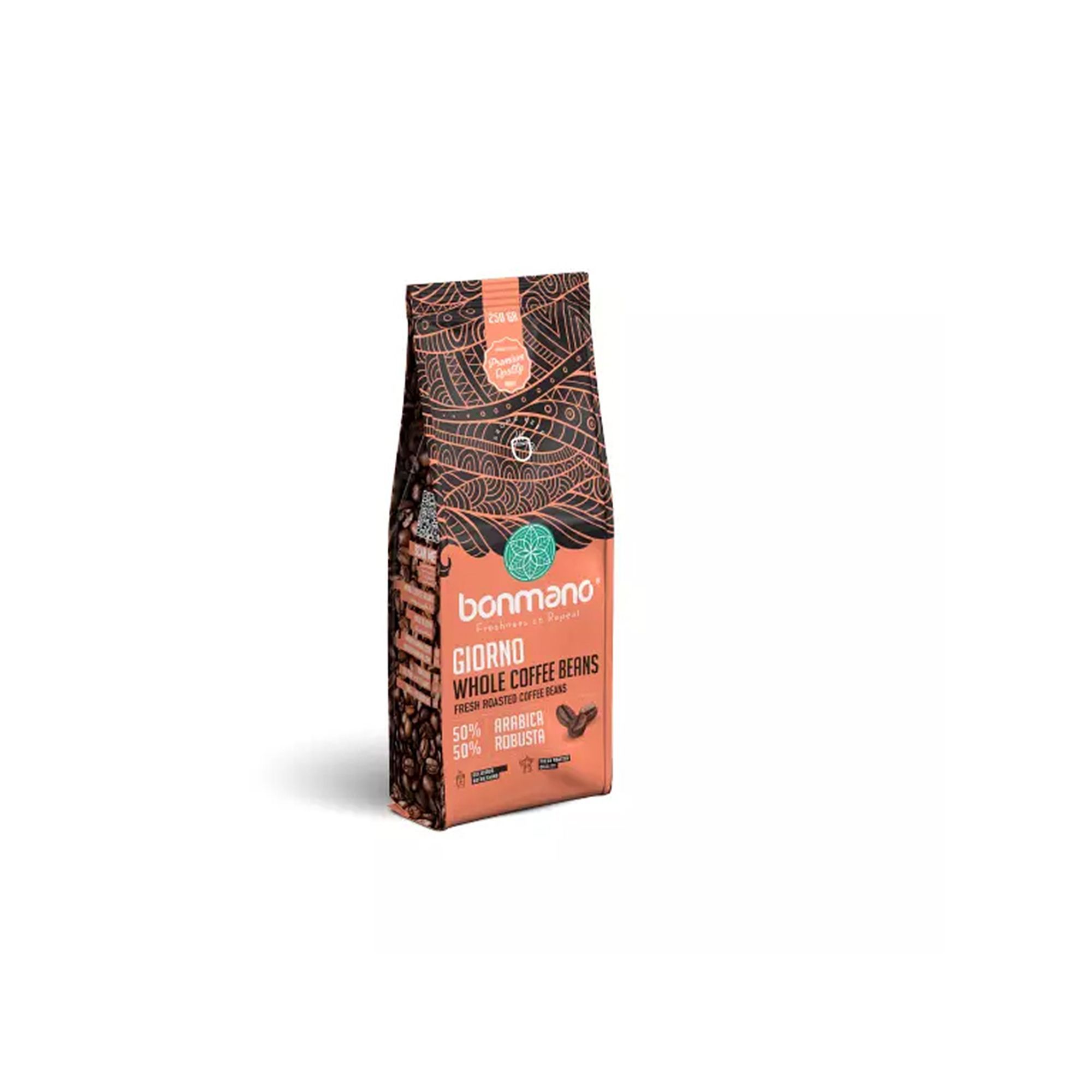 Bonmano Giorno Arabica & Robusta Coffee Beans, 250g