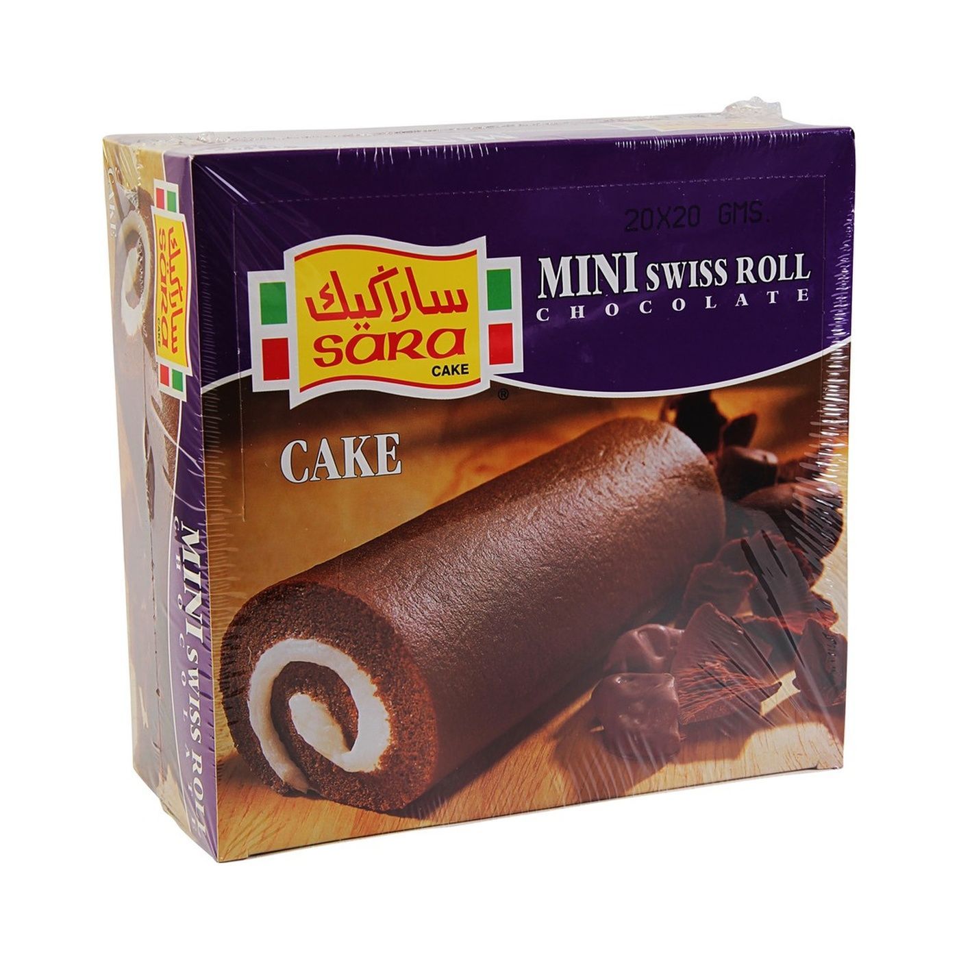 Sara Cake Chocolate Mini Rolls, 20x20g