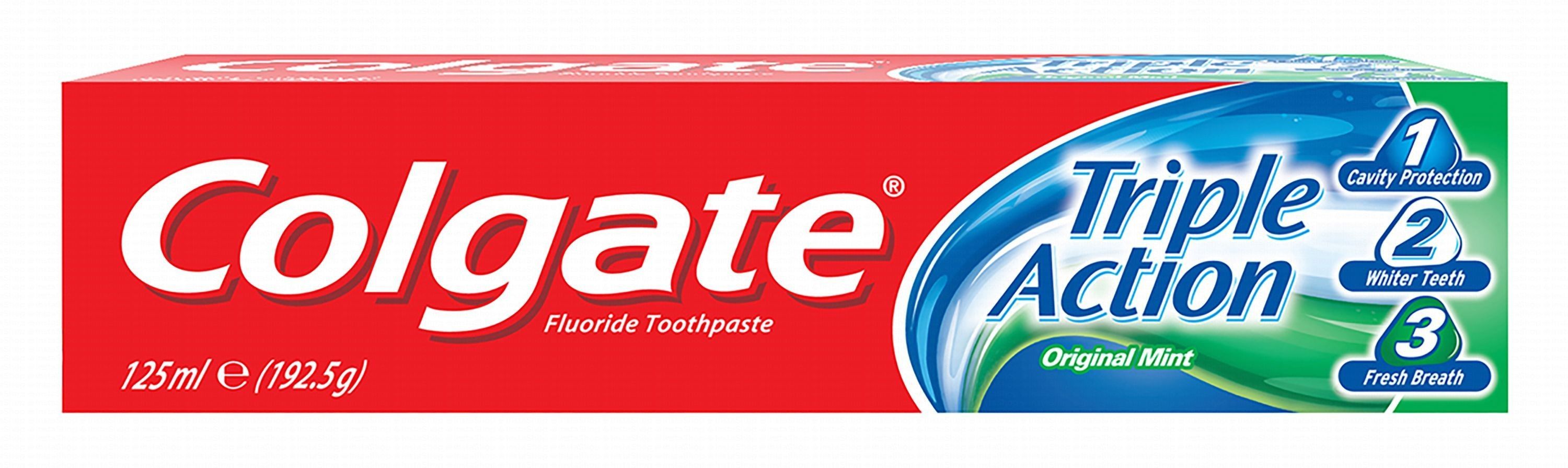 Colgate Triple Action Toothpaste Mint Flavor, 125ml