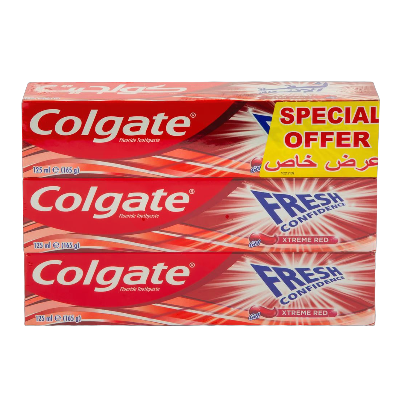 Colgate Fresh Confidence Red Toothpaste, 4x75ml