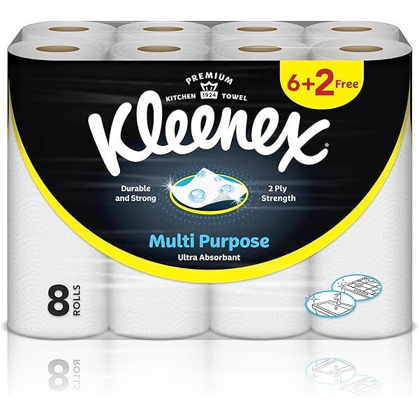 Kleenex Viva Kitchen Towel Multi Pack 40 Sheets 6 + 2 Free