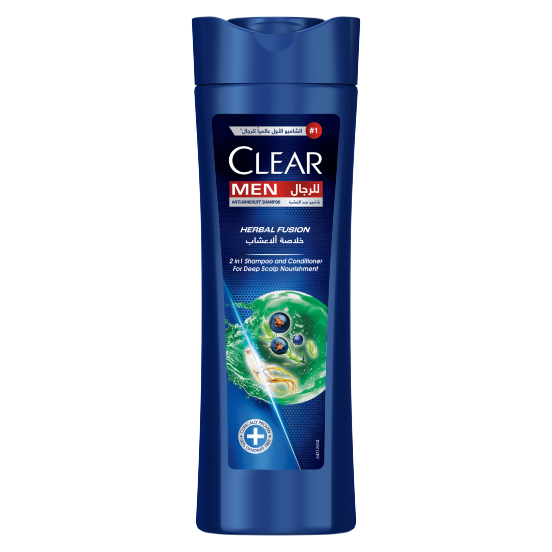 Clear For Men Herbal Fusion 2in1 Anti-Dandruff  Shampoo & Conditioner, 400ml