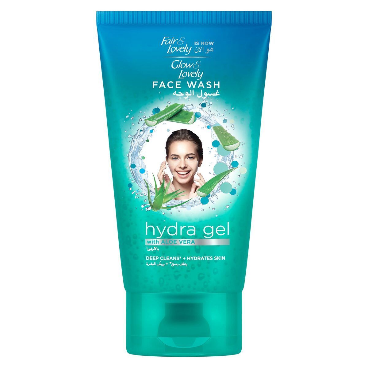 Fair & Lovely Hydra Gel Face Wash with Aloe Vera for Dry & Sensitive Skin, 150g