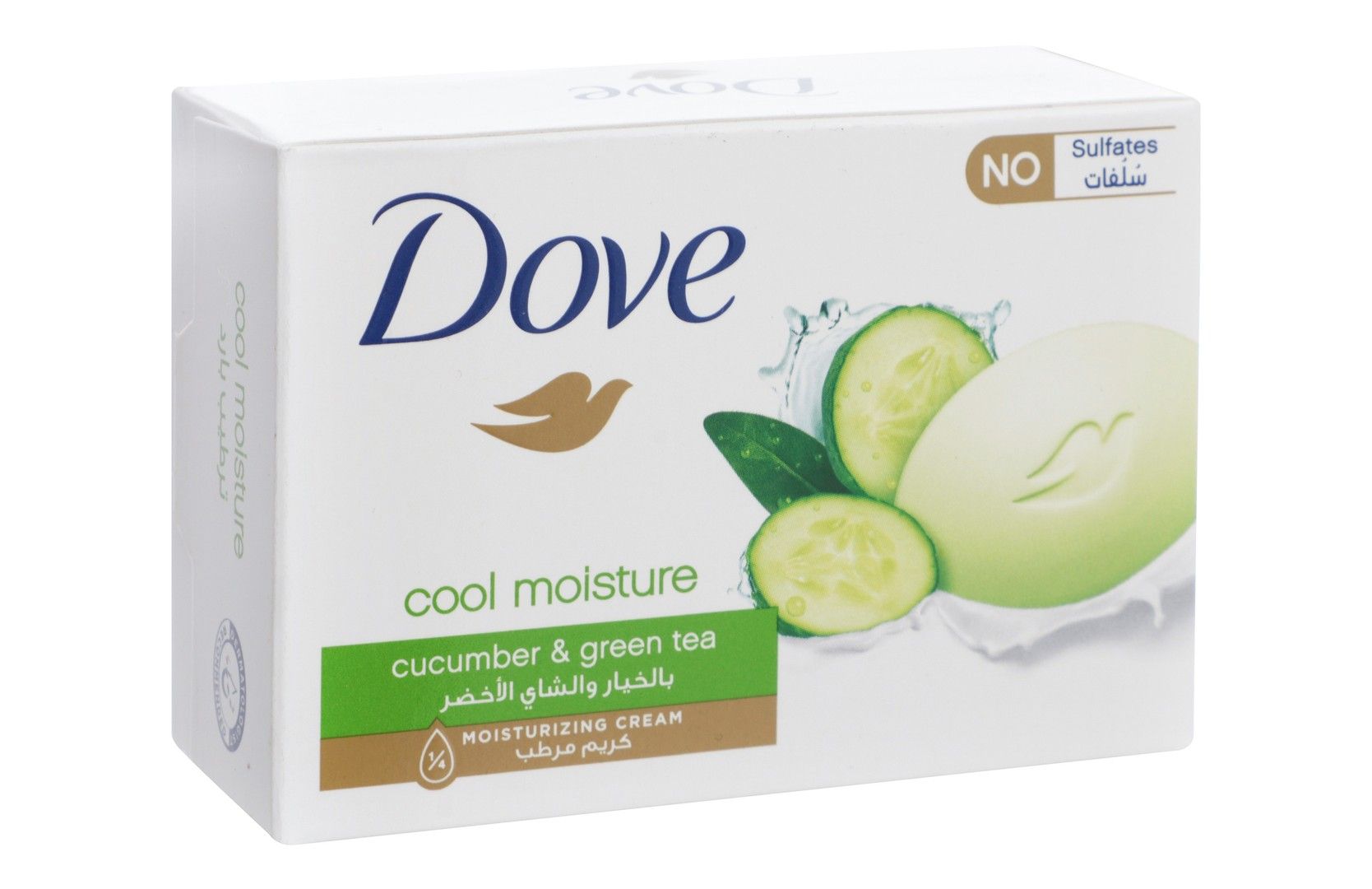 Dove Cool Moisturizing Soap Bar with Cucumber & Green Tea Extract, 125g