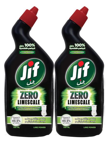Jif Lime Toilet Cleaner, 2x500ml