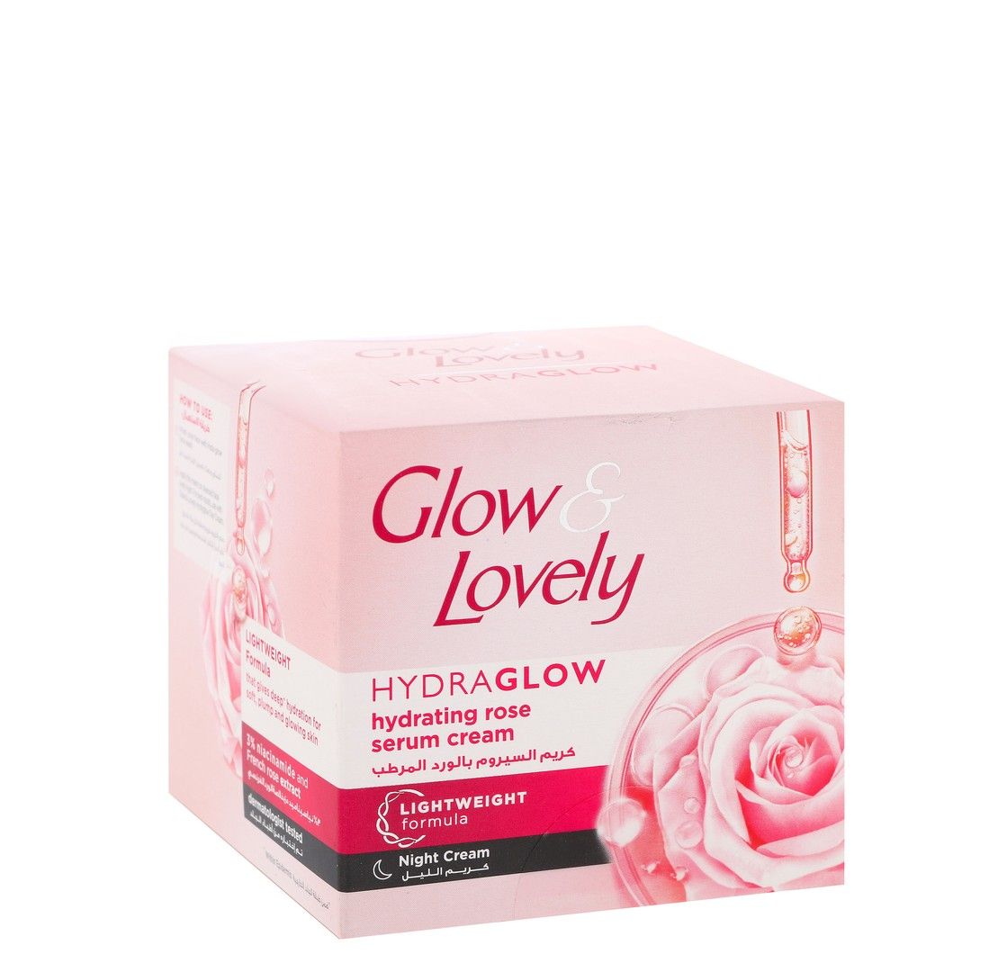 Glow & Lovely Hydraglow Face Serum Night Cream, 50g