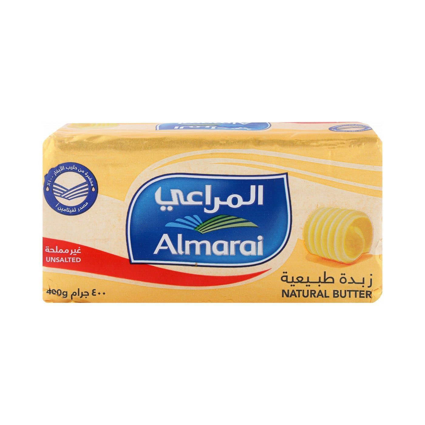 Almarai Unsalted Natural Butter, 400g