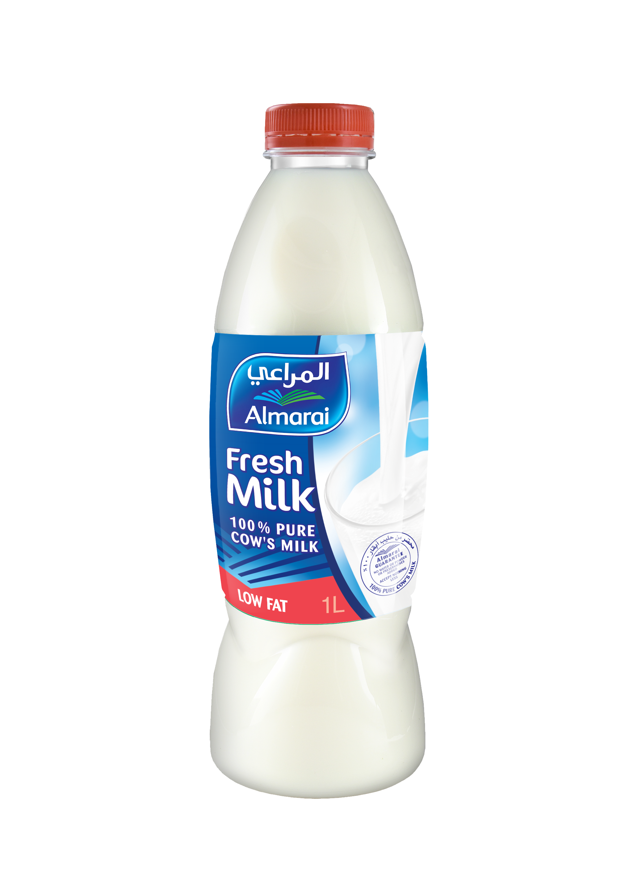 Almarai Low Fat Fresh Milk Bottle, 1L