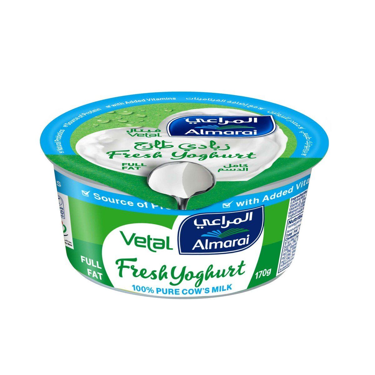 Almarai Vetal Full Fat Fresh Yoghurt, 170g