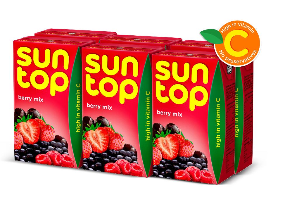 Suntop Berry Mix Drink, 6x250ml