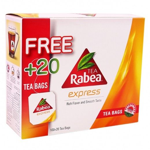 Rabea Expres Tea Bag 2 g 100 Pcs + 20 Pcs Free